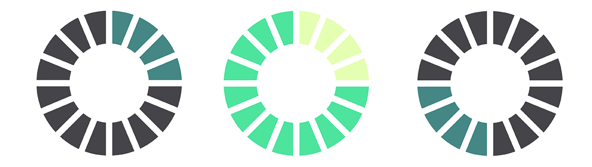 A banner image with three icons, each with radiating lines emanating from a circular center. The image's function is primarily presentational.